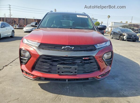 KL79MTSLXPB040747 2023 CHEVROLET TRAILBLAZER Burgundy Front view