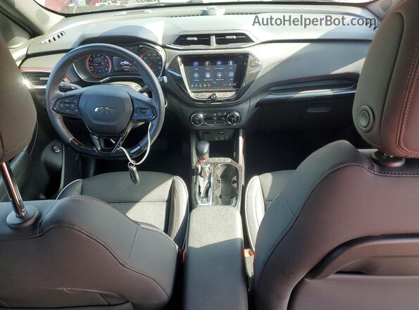 KL79MTSLXPB040747 2023 CHEVROLET TRAILBLAZER Burgundy Dashboard view