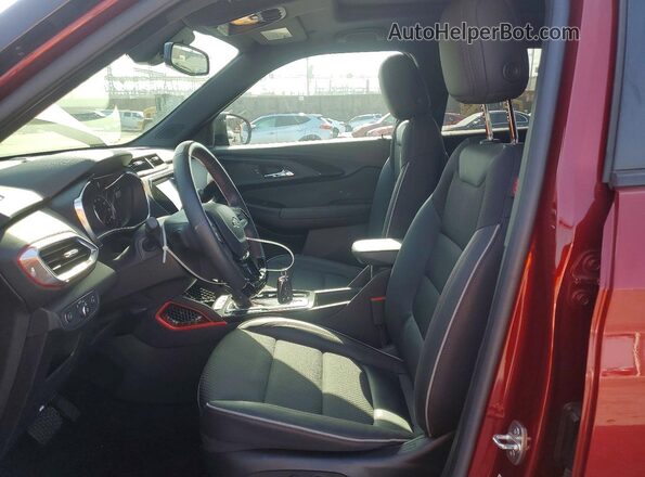 KL79MTSLXPB040747 2023 CHEVROLET TRAILBLAZER Burgundy Front interior view
