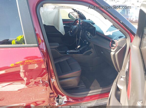KL79MTSLXSB014626 2025 CHEVROLET TRAILBLAZER Maroon წინა სალონის ხედი