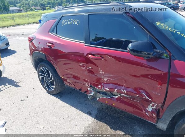 KL79MTSLXSB014626 2025 CHEVROLET TRAILBLAZER Maroon წინა ხედი