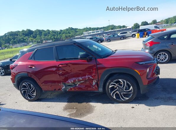 KL79MTSLXSB014626 2025 CHEVROLET TRAILBLAZER Maroon უკანა სალონის ხედი