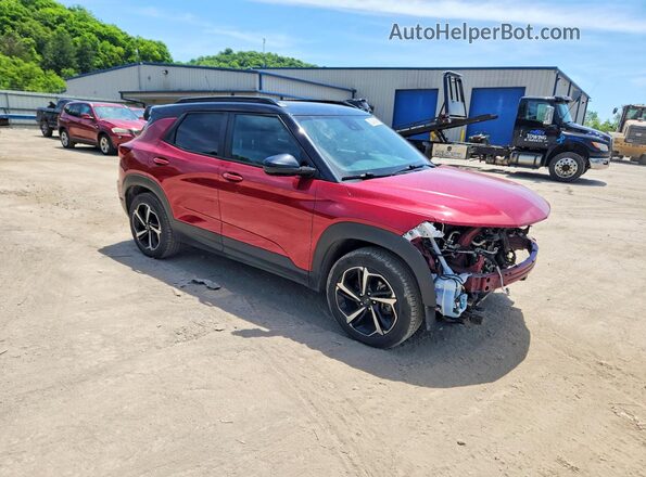 KL79MUSL0MB048888 2021 CHEVROLET TRAILBLAZER Burgundy წინა მარჯვენა