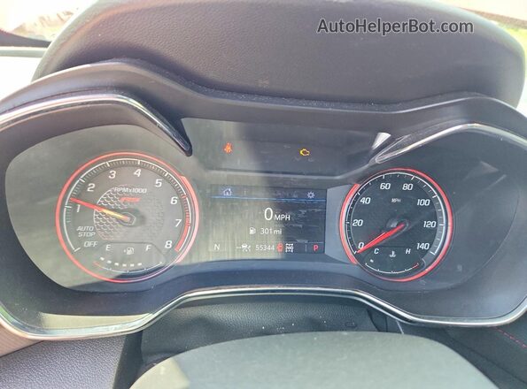 KL79MUSL0MB048888 2021 CHEVROLET TRAILBLAZER Burgundy ხელსაწყოთა პანელის ხედი