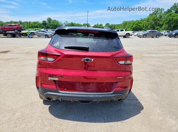 KL79MUSL0MB048888 2021 CHEVROLET TRAILBLAZER Burgundy უკანა ხედი