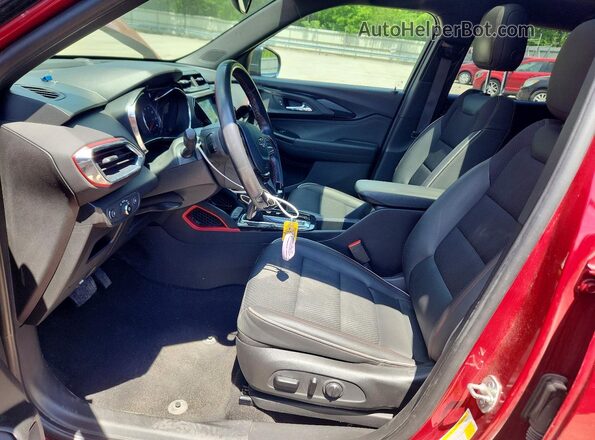 KL79MUSL0MB048888 2021 CHEVROLET TRAILBLAZER Burgundy წინა სალონის ხედი