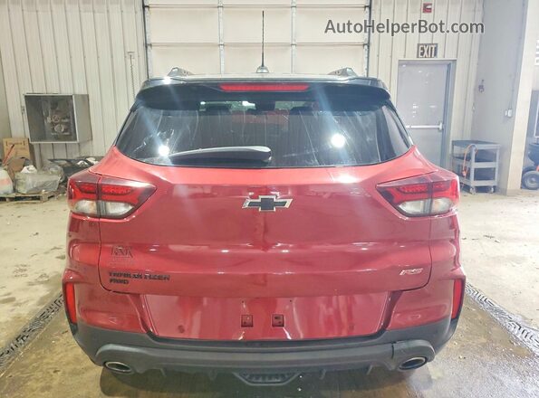 KL79MUSL1MB082001 2021 CHEVROLET TRAILBLAZER Red Rear view