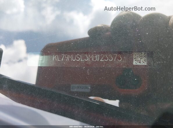 KL79MUSL3MB123373 2021 CHEVROLET TRAILBLAZER Черный Вид подкапотного пространства