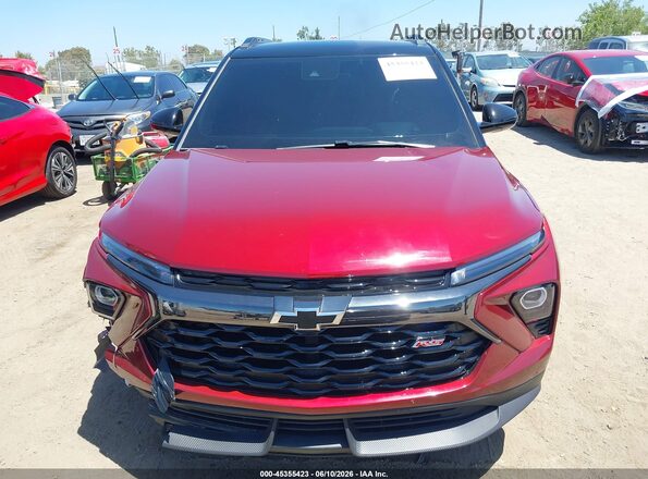 KL79MUSL3RB190823 2024 CHEVROLET TRAILBLAZER Red Dashboard view