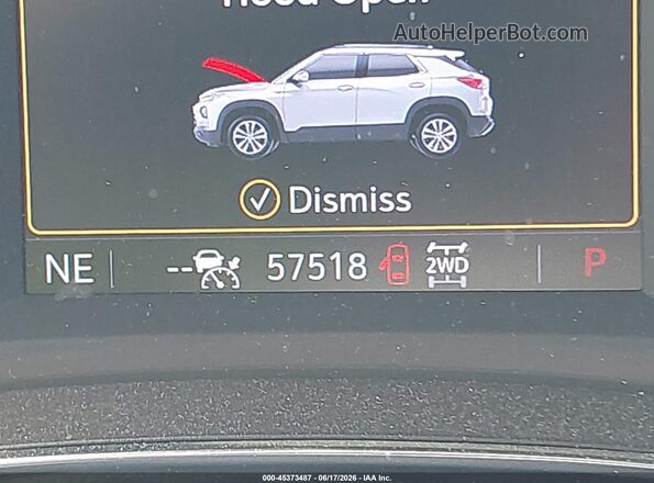 KL79MUSL4MB049364 2021 CHEVROLET TRAILBLAZER White 
