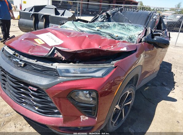KL79MUSL4PB176734 2023 CHEVROLET TRAILBLAZER Maroon Դիմացի տեսք