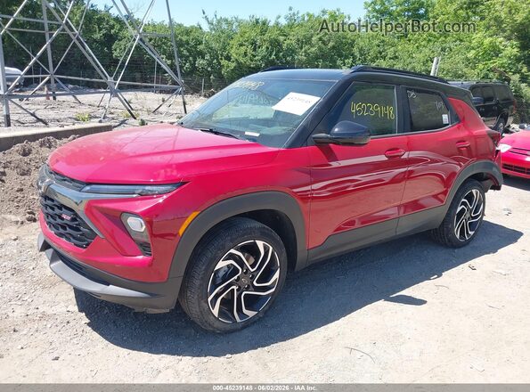 KL79MUSL4TB009011 2026 CHEVROLET TRAILBLAZER Red წინა მარცხენა ხედი სამი მეოთხედიდან