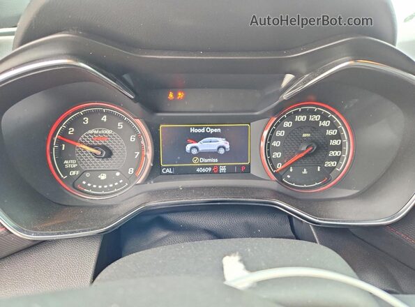 KL79MUSL5NB115227 2022 CHEVROLET TRAILBLAZER White Instrument cluster view