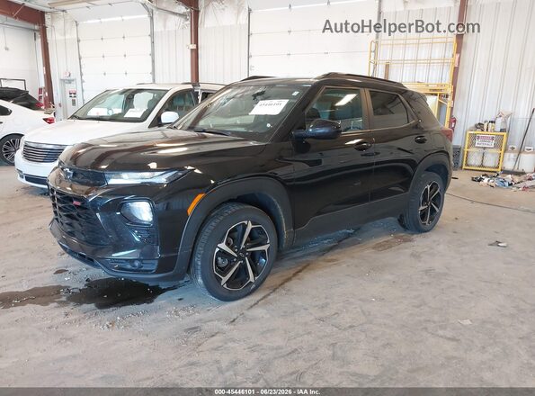 KL79MUSL6NB138466 2022 CHEVROLET TRAILBLAZER Black Передня ліва чверть