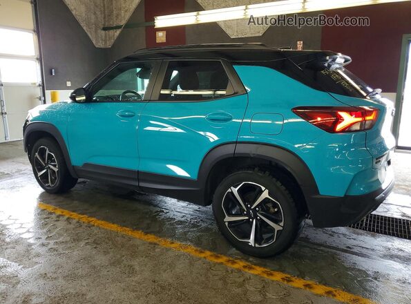 KL79MUSL7NB026341 2022 CHEVROLET TRAILBLAZER Blue Trasero izquierdo