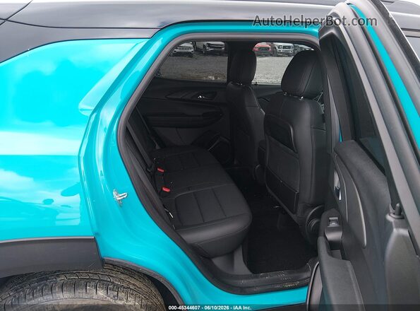 KL79MUSL8MB014973 2021 CHEVROLET TRAILBLAZER Turquoise VIN sticker view