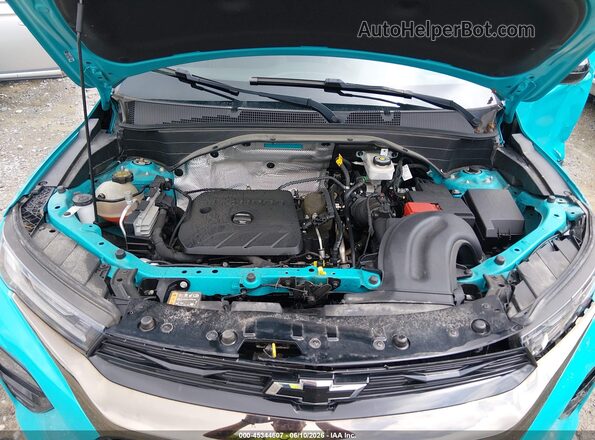 KL79MUSL8MB014973 2021 CHEVROLET TRAILBLAZER Turquoise Rear view