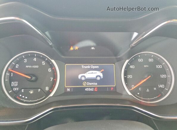 KL79MVSL0PB204910 2023 CHEVROLET TRAILBLAZER Белый Вид щитка приборов