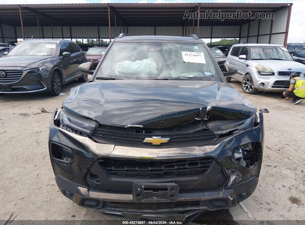 KL79MVSL1NB053895 2022 CHEVROLET TRAILBLAZER Black Front view