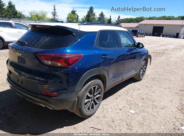 KL79MVSL1NB060331 2022 CHEVROLET TRAILBLAZER Blue Հետևի աջ