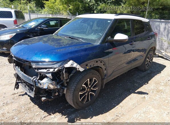 KL79MVSL1NB060331 2022 CHEVROLET TRAILBLAZER Blue Առջևի ձախ երեք քառորդ տեսարան