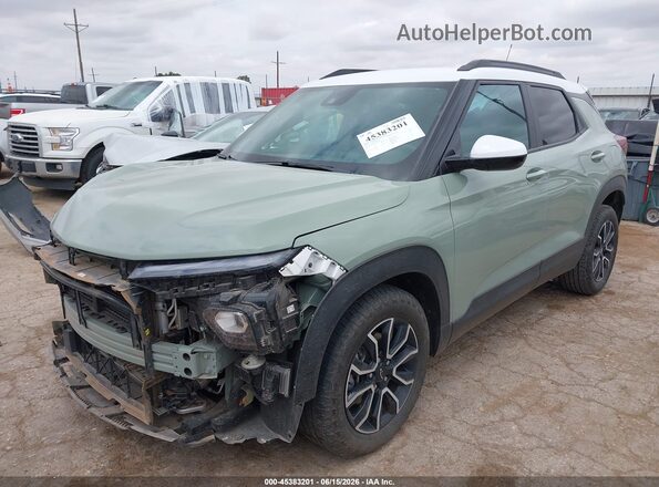 KL79MVSL1SB068974 2025 CHEVROLET TRAILBLAZER Green Front left