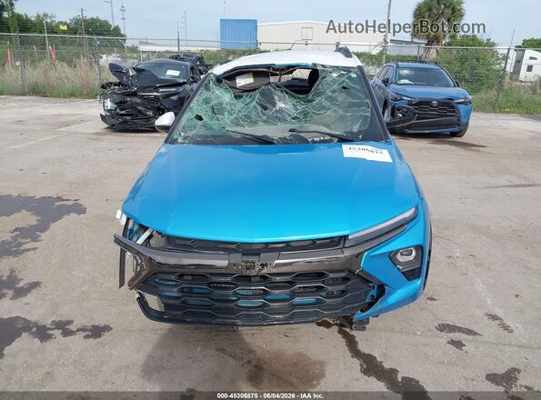 KL79MVSL1SB084771 2025 CHEVROLET TRAILBLAZER Blue Instrument cluster view