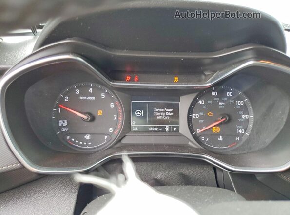 KL79MVSL2NB020646 2022 CHEVROLET TRAILBLAZER Blue Սարքավորումների վահանակի տեսք