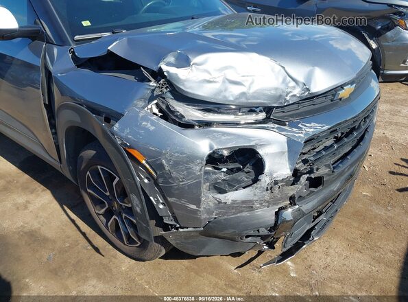 KL79MVSL6NB073687 2022 CHEVROLET TRAILBLAZER Gray Front view