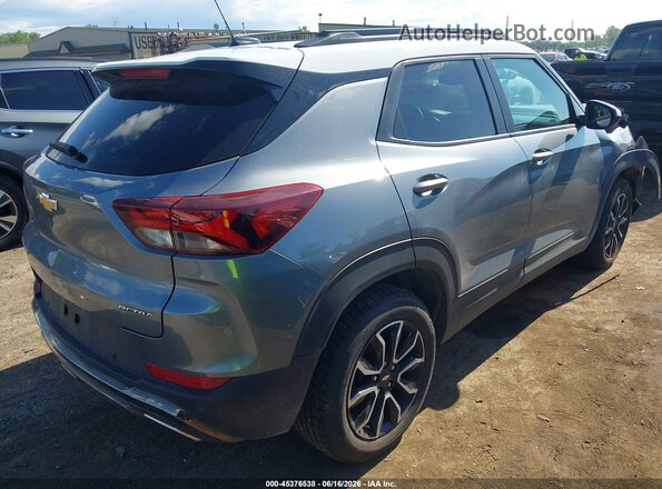 KL79MVSL6NB073687 2022 CHEVROLET TRAILBLAZER Gray Rear right
