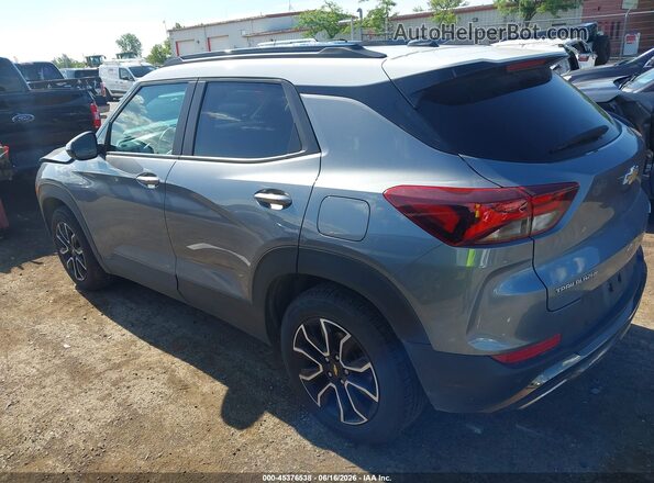 KL79MVSL6NB073687 2022 CHEVROLET TRAILBLAZER Gray Rear left