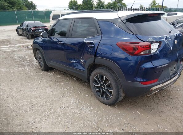 KL79MVSL9NB094551 2022 CHEVROLET TRAILBLAZER Blue Հետևի ձախ