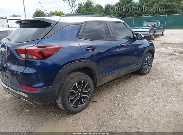 KL79MVSL9NB094551 2022 CHEVROLET TRAILBLAZER Blue Հետևի աջ