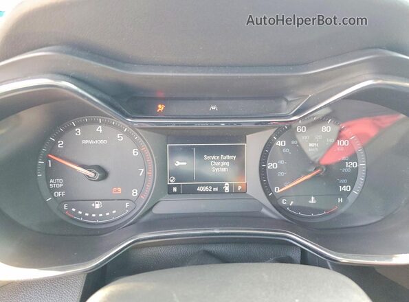 KL79MVSL9PB089823 2023 CHEVROLET TRAILBLAZER Blue Instrument cluster view