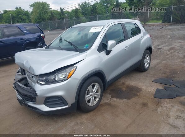 KL7CJKSB2LB038310 2020 CHEVROLET TRAX Silver წინა მარცხენა ხედი სამი მეოთხედიდან