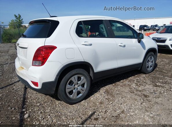 KL7CJKSB5HB126467 2017 CHEVROLET TRAX Белый Задняя правая четверть