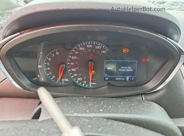 KL7CJKSB5JB734978 2018 CHEVROLET TRAX Silver Instrument cluster view