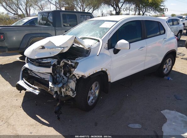 KL7CJKSB6LB061296 2020 CHEVROLET TRAX White წინა მარცხენა ხედი სამი მეოთხედიდან