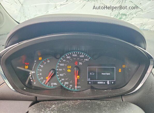 KL7CJKSB6LB313676 2020 CHEVROLET TRAX Silver ხელსაწყოთა პანელის ხედი