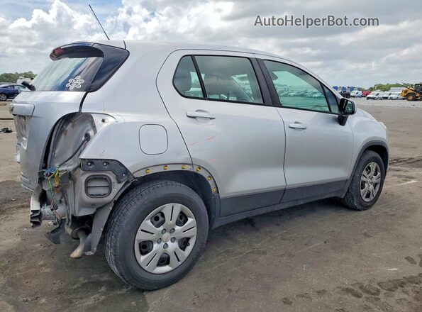 KL7CJKSB7JB595422 2018 CHEVROLET TRAX Silver Հետևի աջ