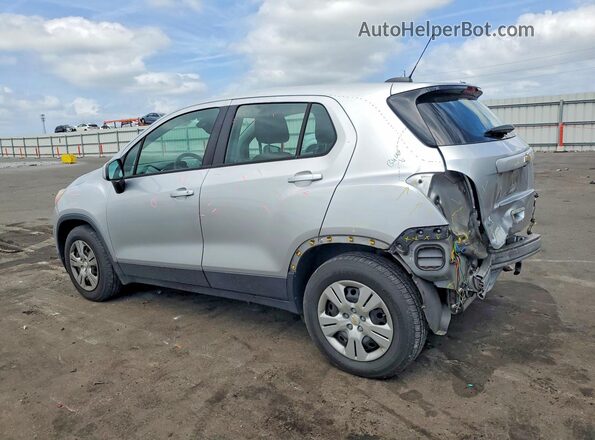 KL7CJKSB7JB595422 2018 CHEVROLET TRAX Silver Հետևի ձախ
