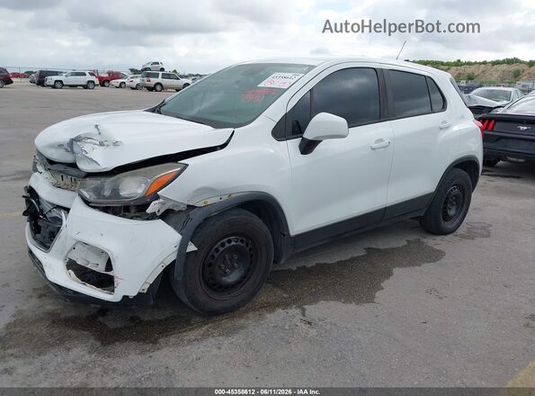 KL7CJKSB8HB053403 2017 CHEVROLET TRAX White Vista tres cuartos delantera izquierda