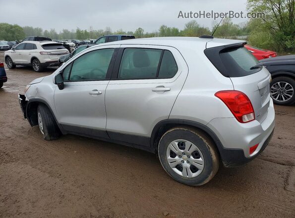 KL7CJKSB8HB258350 2017 CHEVROLET TRAX Silver Հետևի ձախ