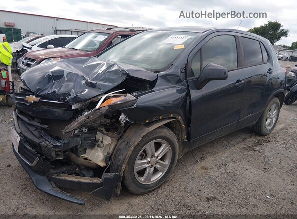 KL7CJKSBXMB310457 2021 CHEVROLET TRAX Gray წინა მარცხენა ხედი სამი მეოთხედიდან