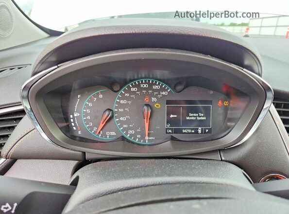 KL7CJLSB1HB092436 2017 CHEVROLET TRAX Black Սարքավորումների վահանակի տեսք