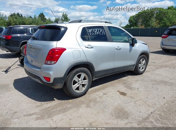KL7CJLSB3MB330443 2021 CHEVROLET TRAX Silver Rear right