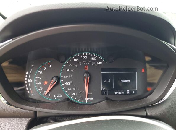 KL7CJLSB6LB036209 2020 CHEVROLET TRAX Black ხელსაწყოთა პანელის ხედი