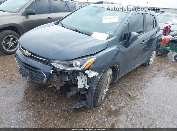 KL7CJLSB6MB304676 2021 CHEVROLET TRAX Blue Передня ліва чверть