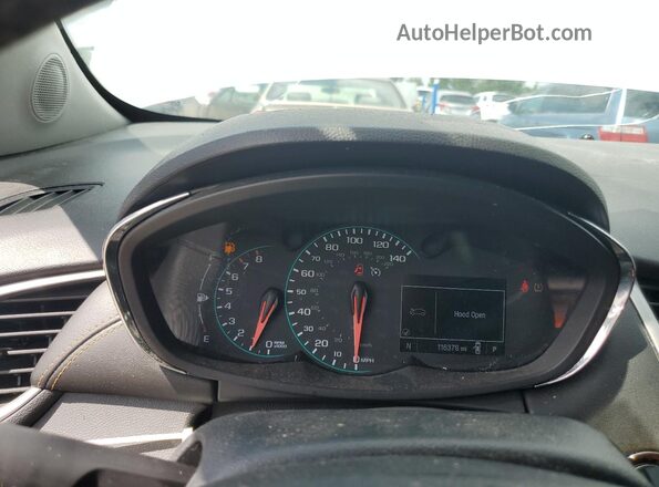 KL7CJLSB7JB734910 2018 CHEVROLET TRAX White ხელსაწყოთა პანელის ხედი