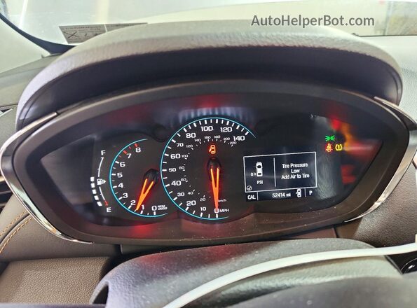 KL7CJLSB8HB224317 2017 CHEVROLET TRAX Silver Instrument cluster view